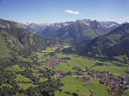 Ostrachtal im Sommer