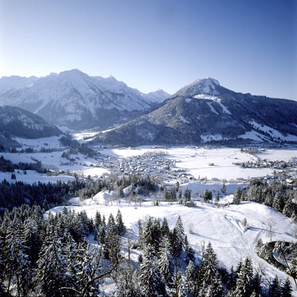 Ostrachtal im Winter